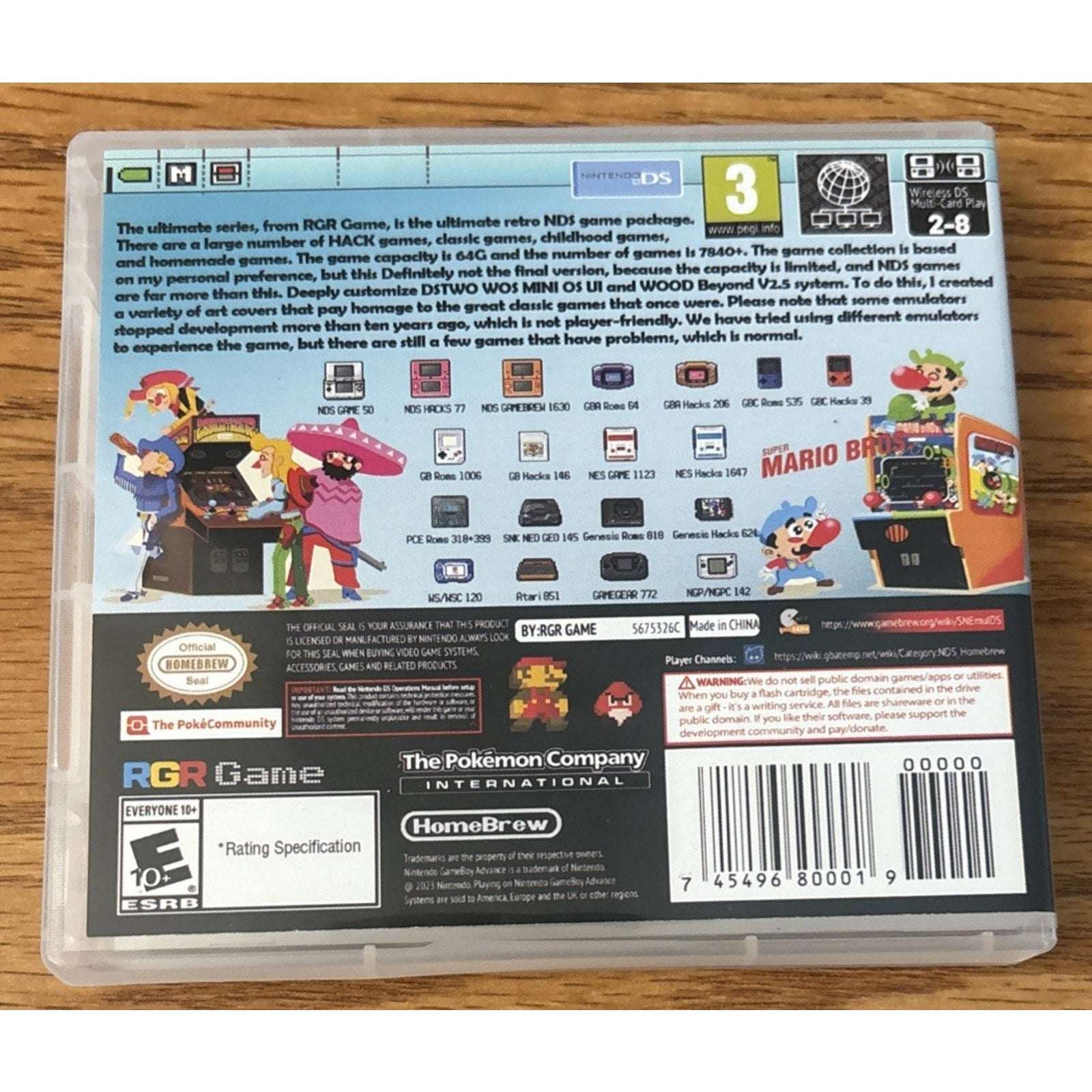 Nintendo NTB 7800 In 1 DS 3DS Super Combo Game Dshomebrew OS Game READ!