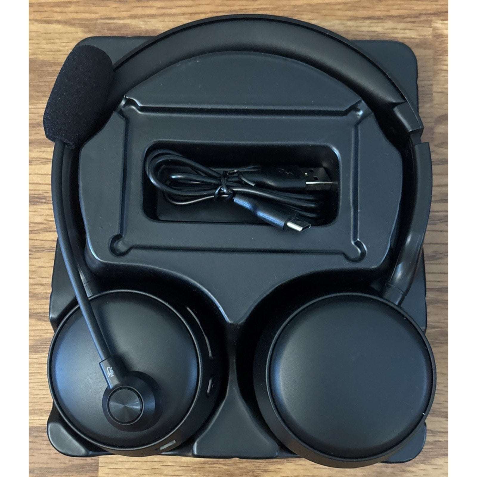 LEVN Bluetooth Headset w/ Microphone, Ai Noise Cancelling Dual Connection CT003