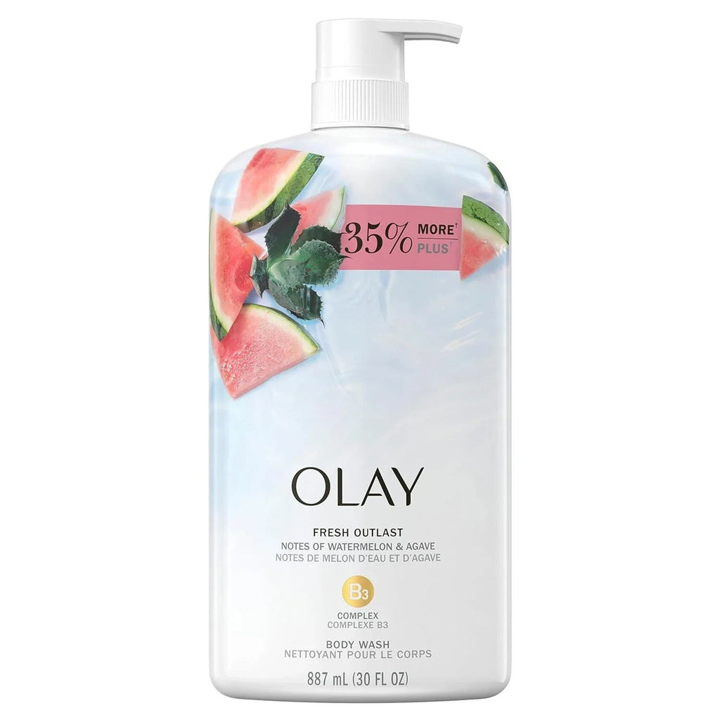 Olay Fresh Outlast VitaminB3 Complex Watermelon & Agave Hydrating Body Wash 30oz