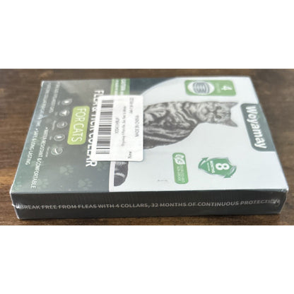 4PK Cat Flea & Tick Prevention Waterproof 32 Month Protection for Cats 12 Weeks+