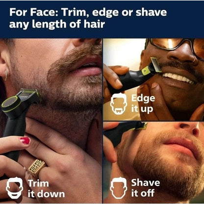 Philips Norelco OneBlade Pro 360 Face + Body Trimmer Shaver +2 Blades QP6542/70