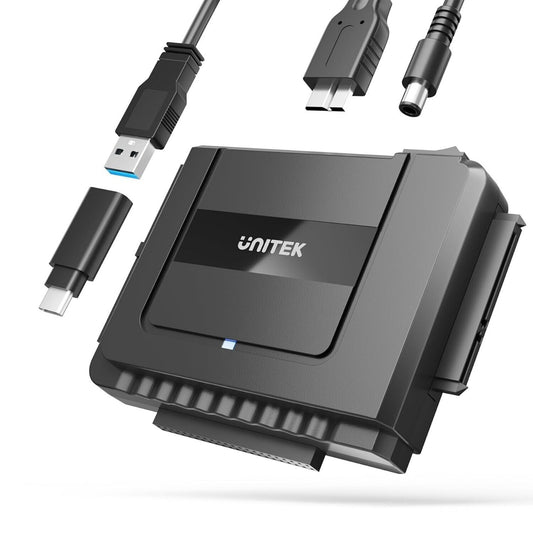 Unitek USB 3.0 & C to IDE and SATA Converter External Hard Drive Adapter Kit