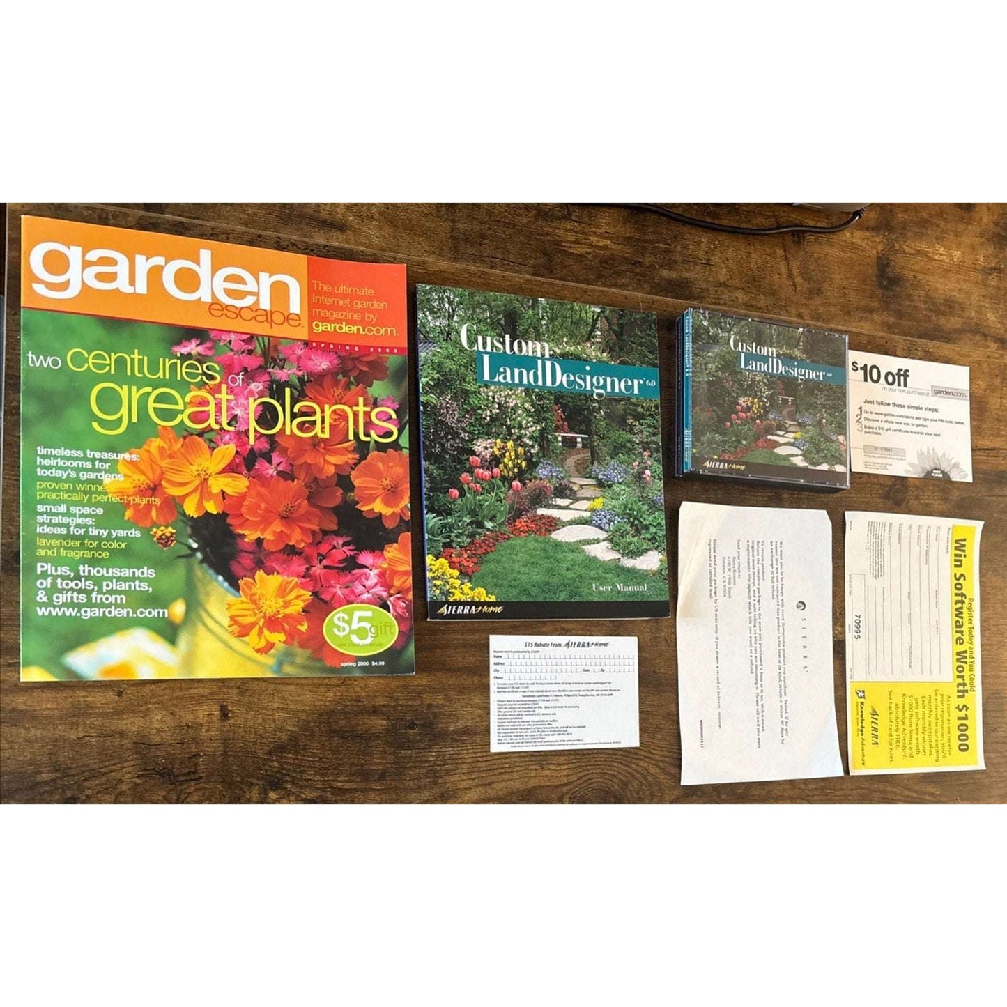 Sierra Home Custom 3D 6.0 LandDesigner Landscaping Software Windows 95/98/2000