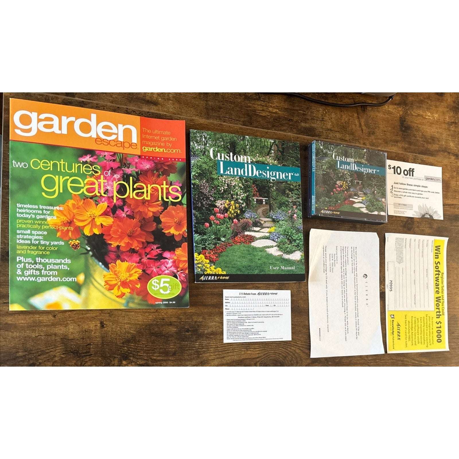 Sierra Home Custom 3D 6.0 LandDesigner Landscaping Software Windows 95/98/2000