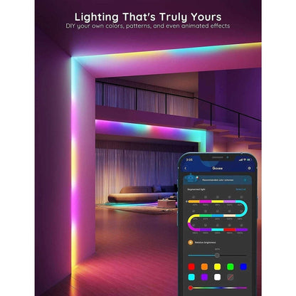 Govee RGBIC LED Strip Lights Smart Bluetooth 16.4' Segmented Control, DIY, Music