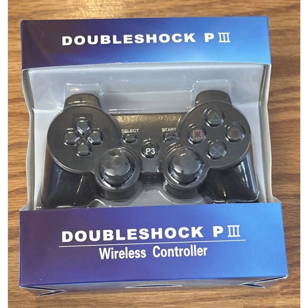 Wireless Controller for PS3 Bluetooth Double Shock Rechargeable Black