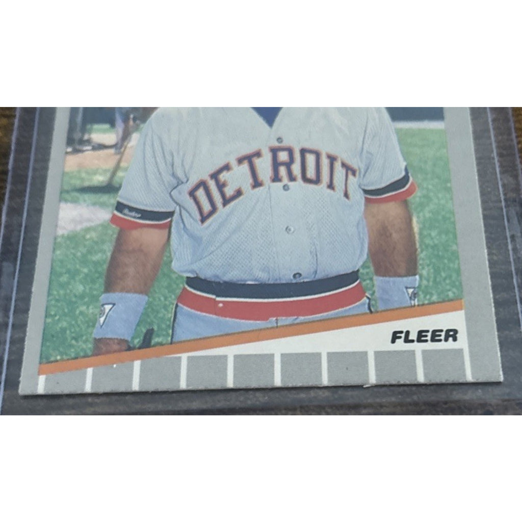 1989 FLEER #132 TOM BROOKENS MIKE HEATH Error Cards - TIGERS - Pack to Sleeve