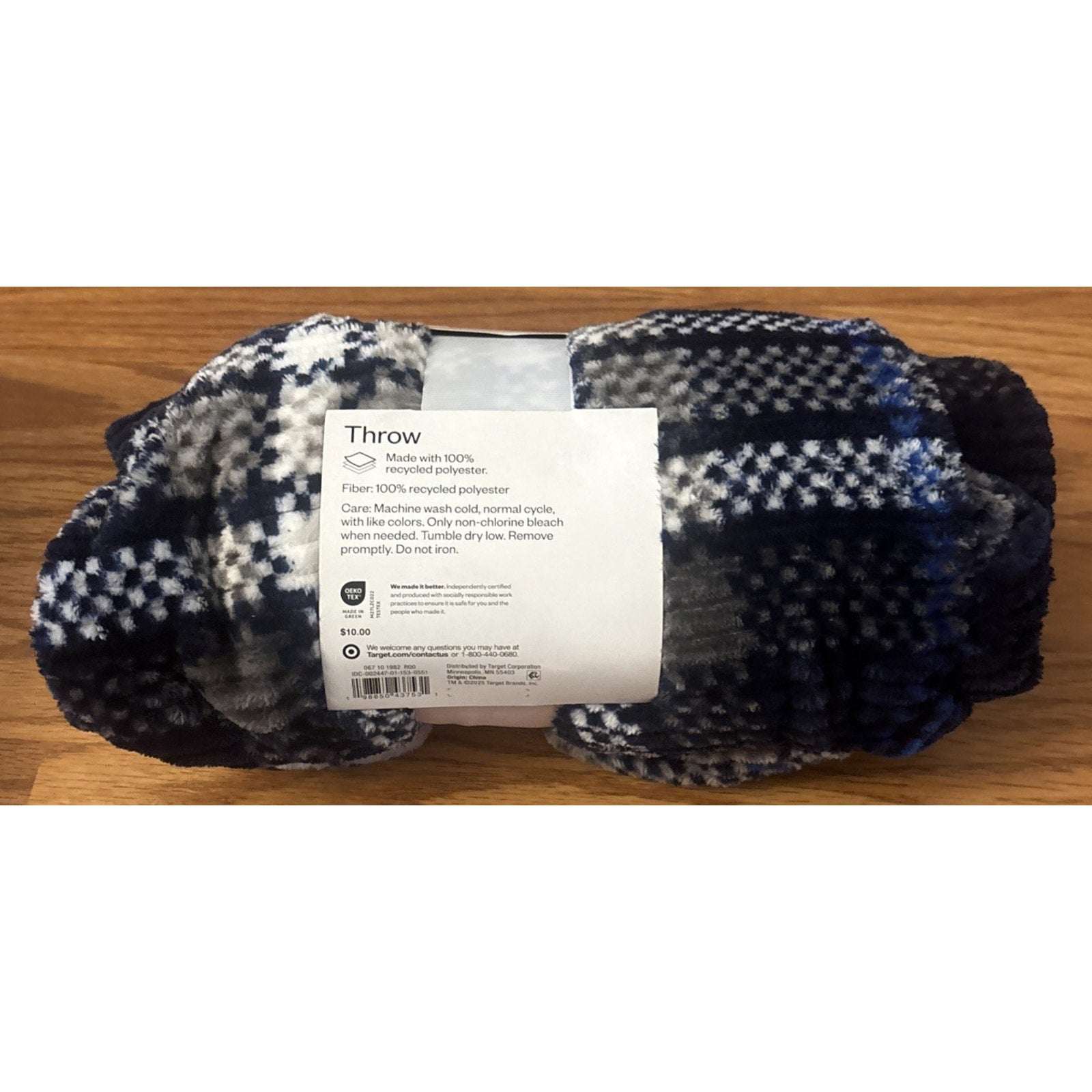 2 x 3PC Sheet Sets + Blanket Room Essentials Blue/Gray Plaid Microfiber Twin XL