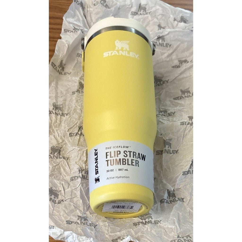 Stanley ICEFLOW 2.0 Flip Straw Tumbler 30oz Daffodil Stainless Steel Insulated