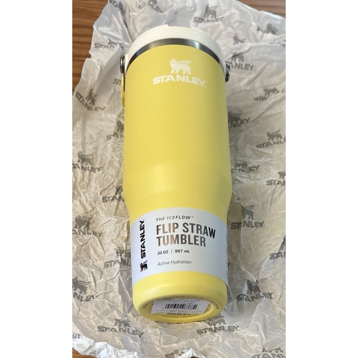 Stanley ICEFLOW 2.0 Flip Straw Tumbler 30oz Daffodil Stainless Steel Insulated