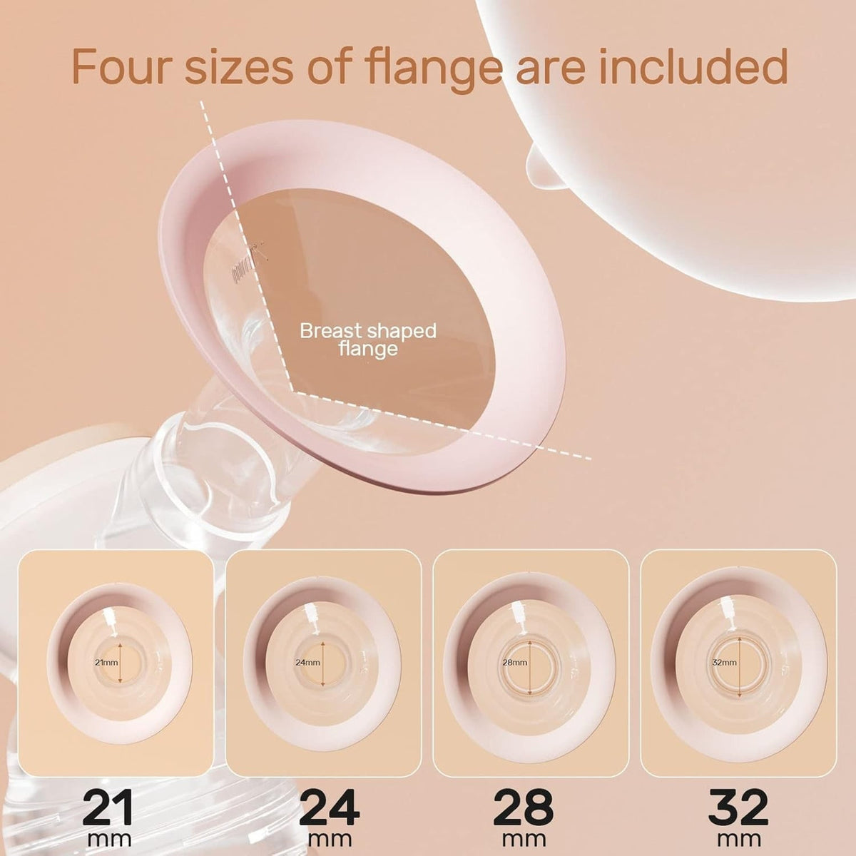 NCVI Double Electric Breast Pump 8102 4400mAh Battery w/ Night Light 4Modes 9Lvl