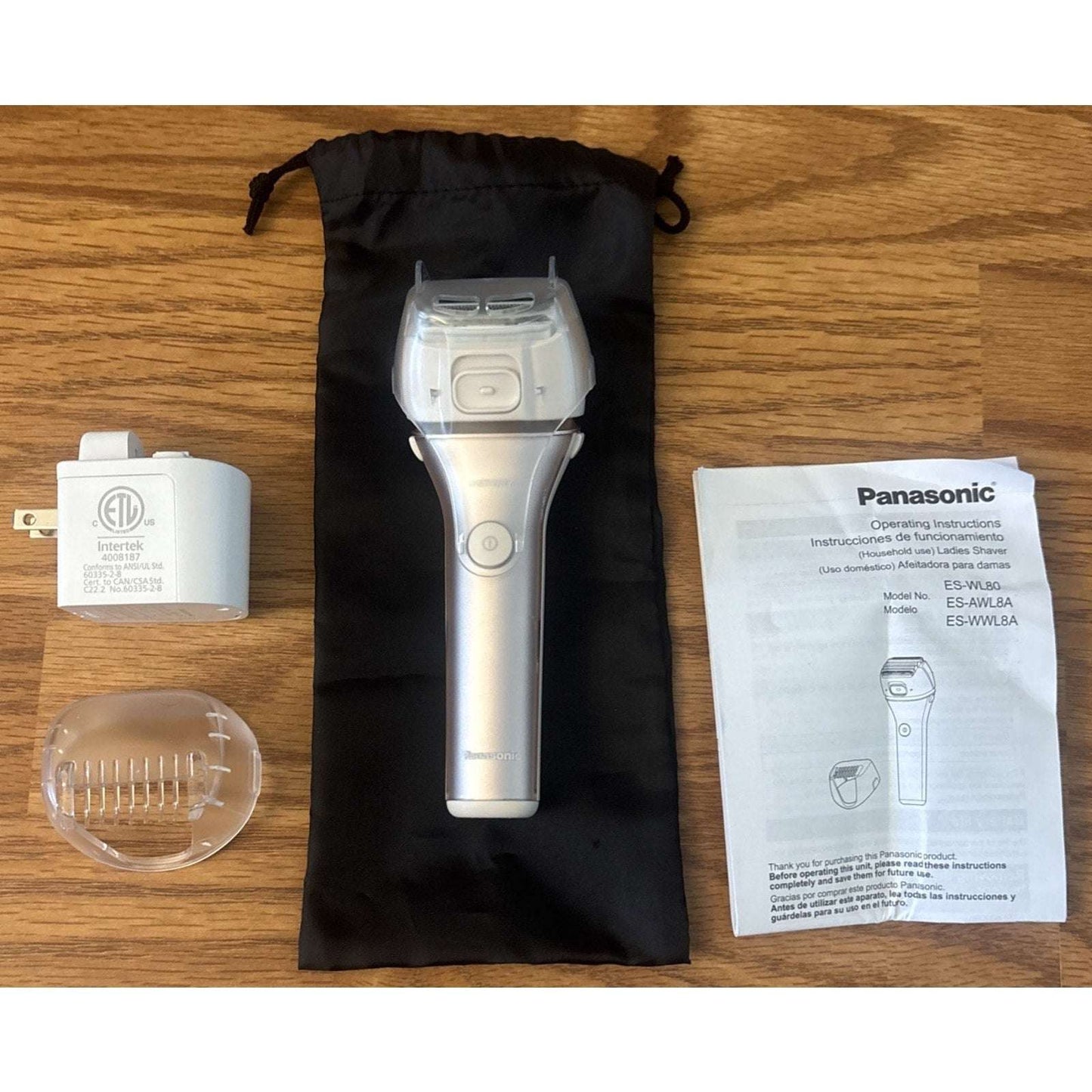 Panasonic Close Curves Wet/Dry Ladies Shaver 4-Blade w Bikini Attachment Trimmer