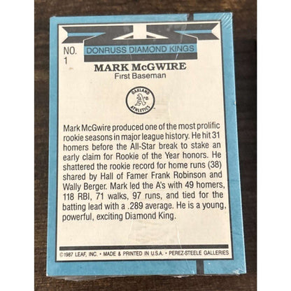 1987 Donruss Hall of Fame Diamond Kings Complete 660 Card Set NEW & SEALED