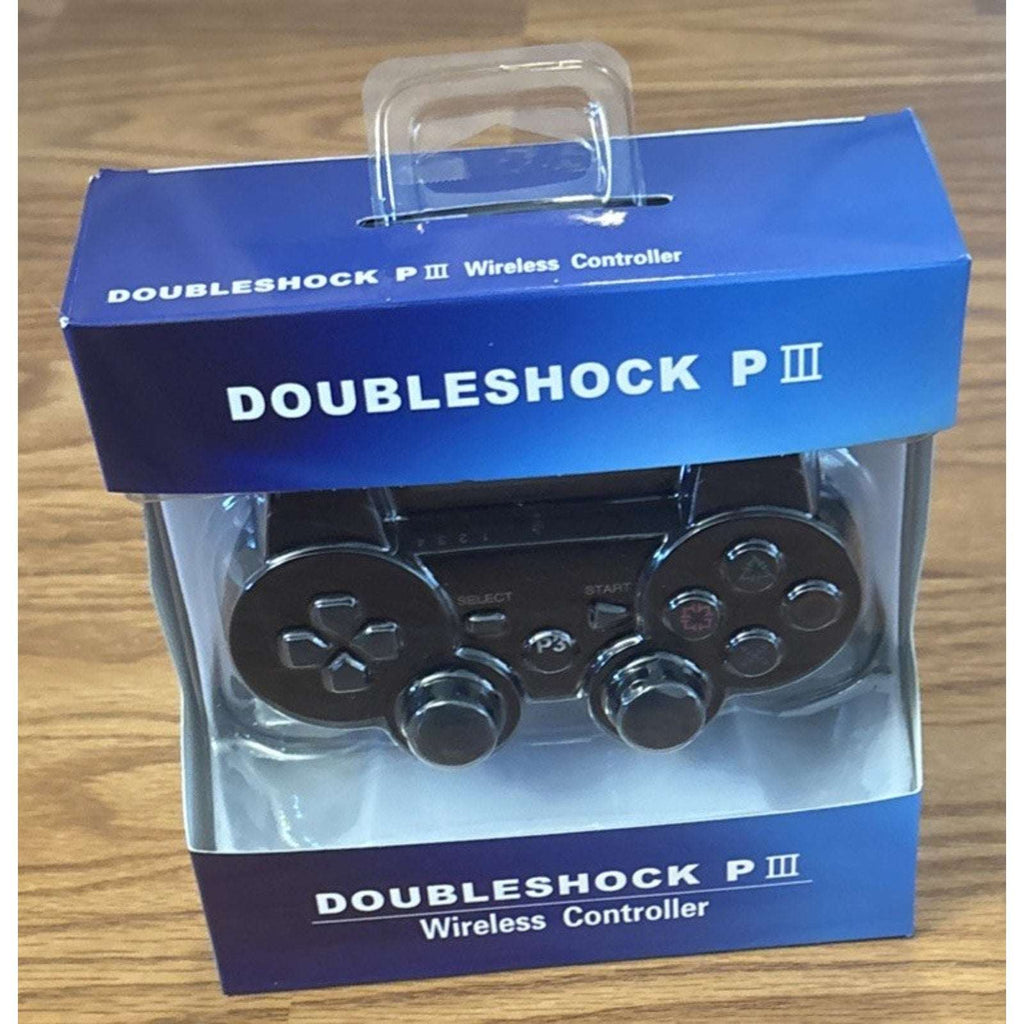 Wireless Controller for PS3 Bluetooth Double Shock Rechargeable Black