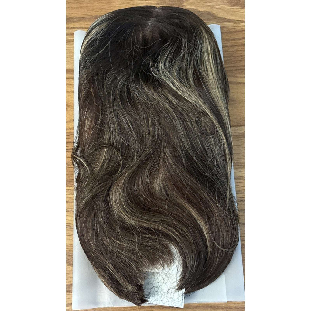 Luvme 100% Human Hair Wig 150% Density Brown/Blonde Highlights Glueless One Size