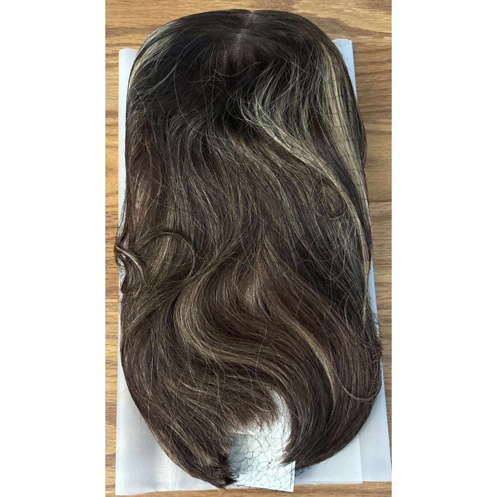 Luvme 100% Human Hair Wig 150% Density Brown/Blonde Highlights Glueless One Size