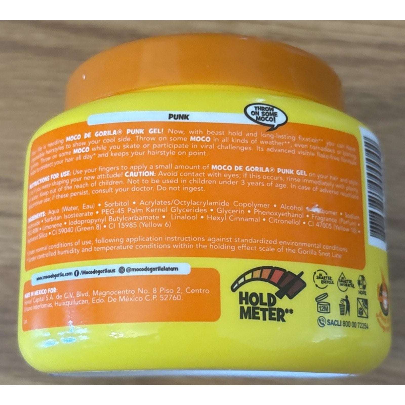 3-Pack Moco de Gorila Punk Beast Hold Hair Styling Gorilla Snot Gel 9.52oz Each