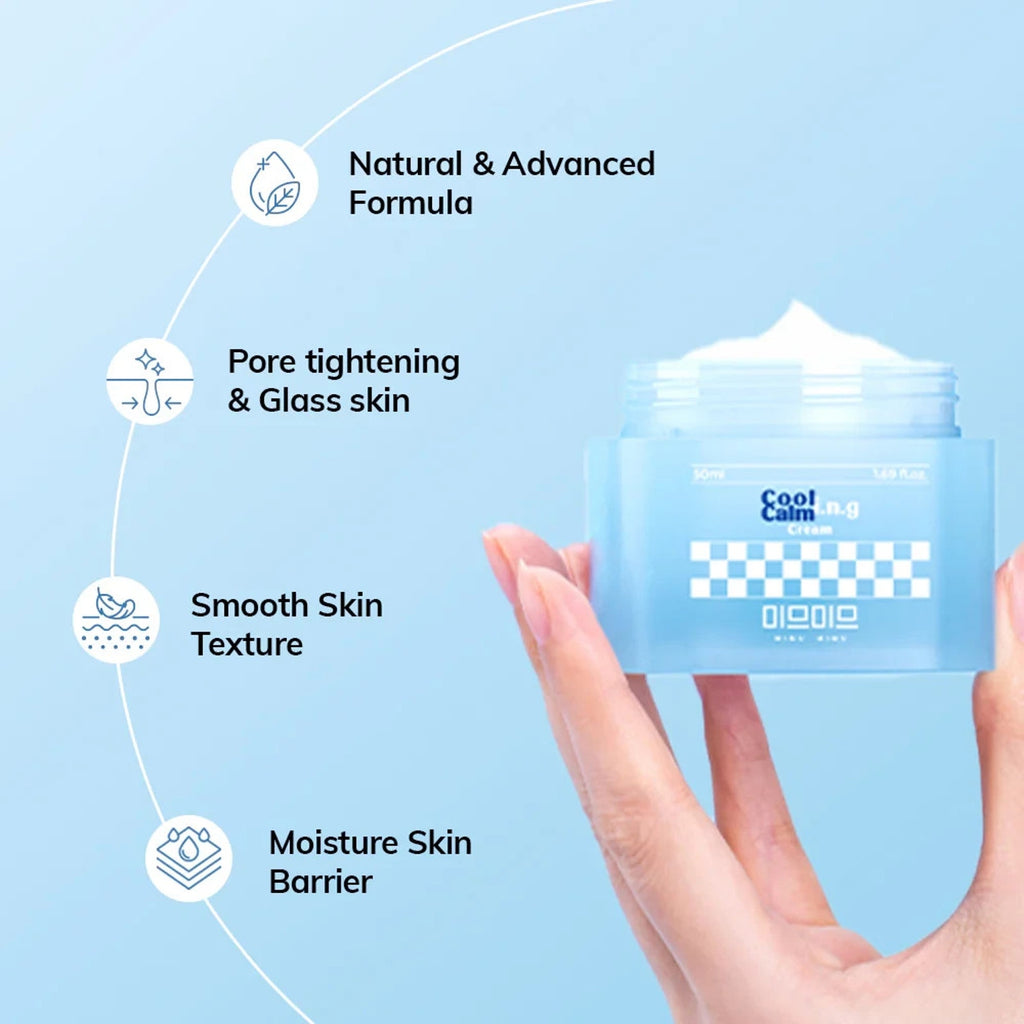 3-Pack MIMU MIMU Cooling Calming Moisturizer 10x Hyaluronic Acid Tighten Smooth