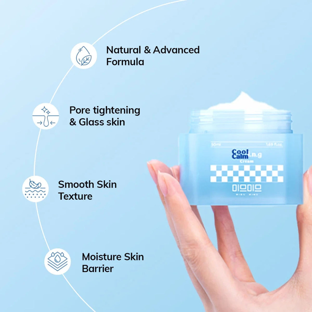 3-Pack MIMU MIMU Cooling Calming Moisturizer 10x Hyaluronic Acid Tighten Smooth