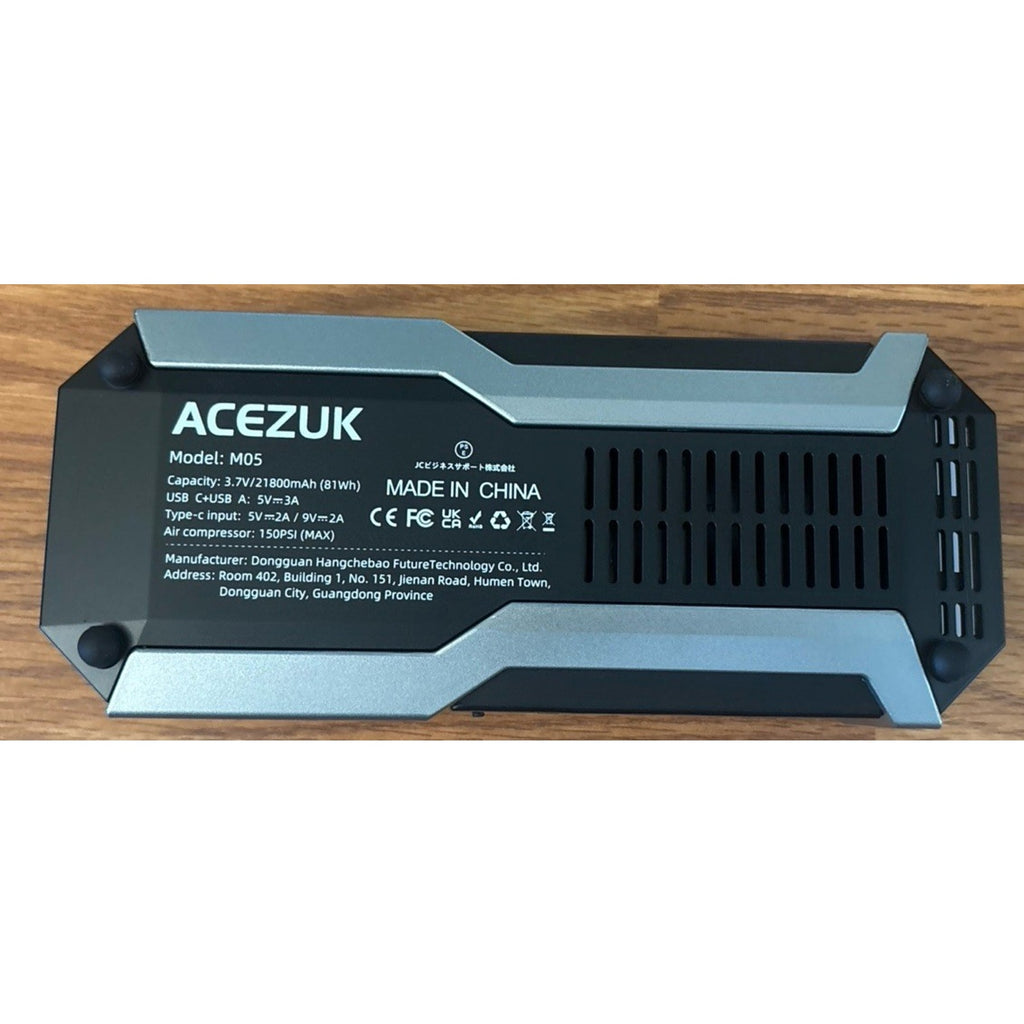 ACEZUK 150PSI 8000A 12V Car Battery Jump Starter, Air Compressor, 21800mAH Power