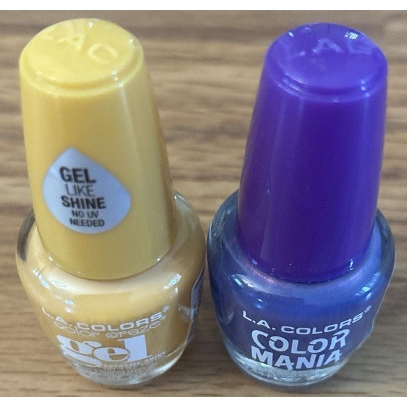 2PC LA Colors Nail Polish Color Craze Gel No UV Monarch & Color Mania Culture