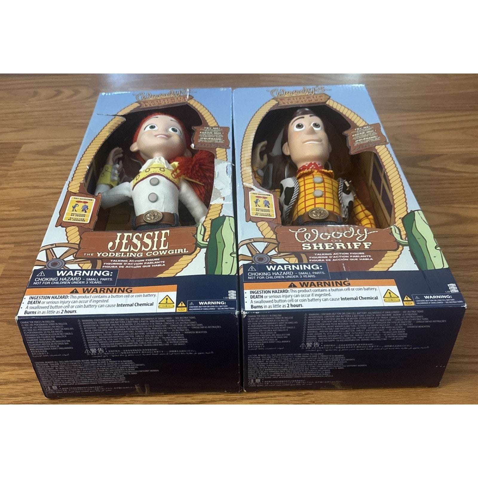 Disney Pixar Toy Story Talking Woody's Roundup Woody & Jessie Cowgirl Doll 15''
