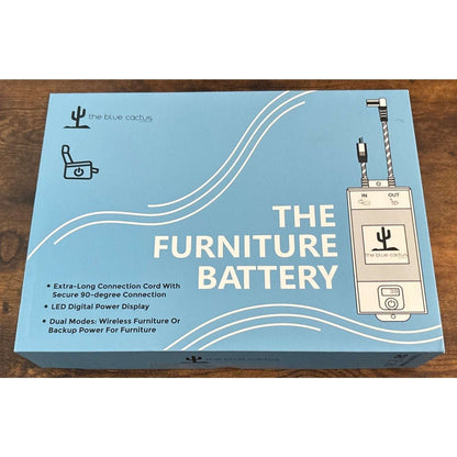 The Blue Cactus Universal Furniture Battery Pack LCD Display Dual Modes Wireless