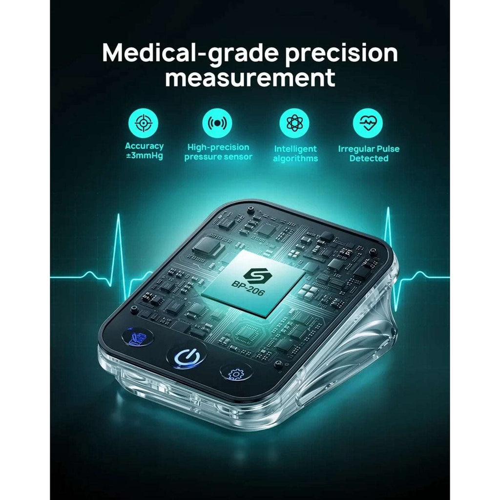 RunStar Smart Blood Pressure Monitor w/ 8.6"-16.5" Upper Arm BP Cuff, Dual Users