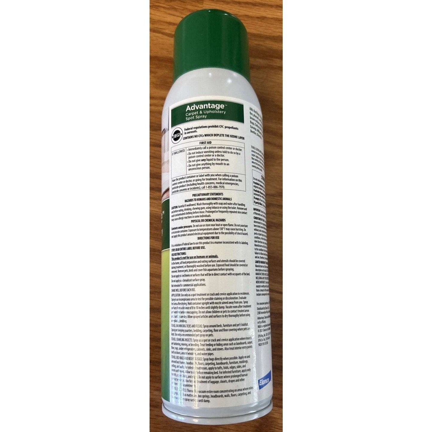 Bayer Elanco Advantage Carpet & Upholstery Spot Spray, 16oz Ticks Fleas Bedbugs+