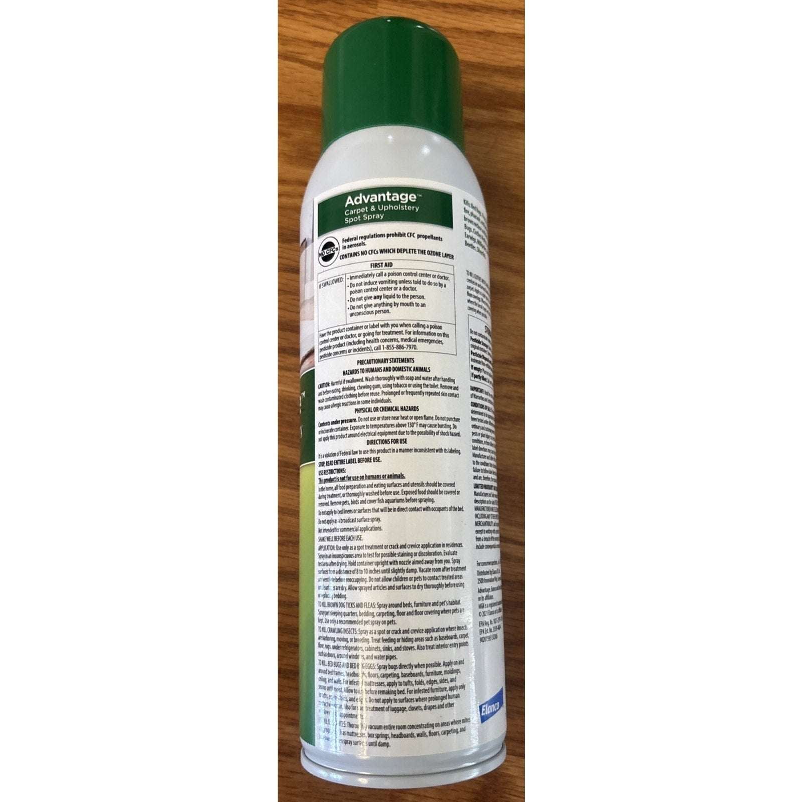 Bayer Elanco Advantage Carpet & Upholstery Spot Spray, 16oz Ticks Fleas Bedbugs+