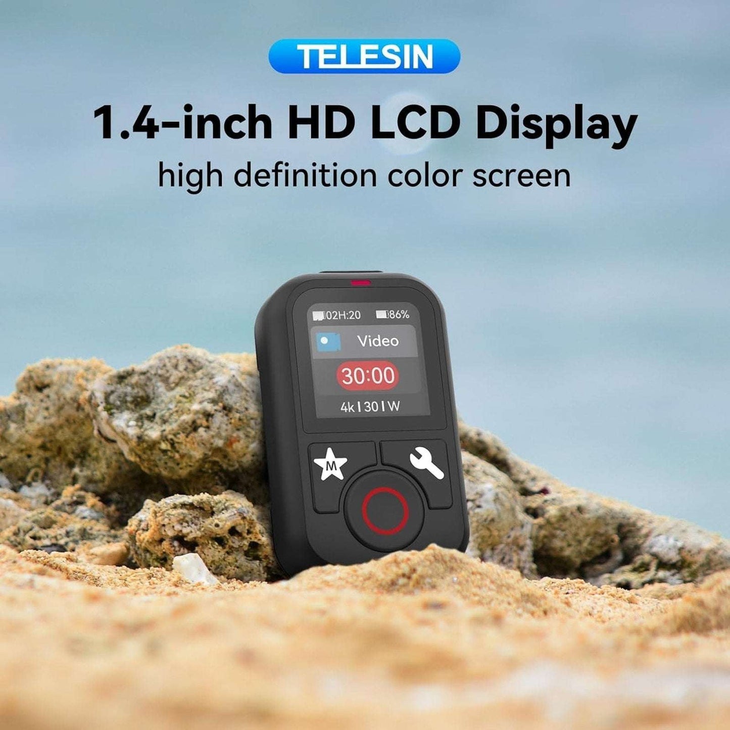 TELESIN T13 Waterproof Wireless Remote Control GoPro Hero 13/12/11/10/9/8/MAX