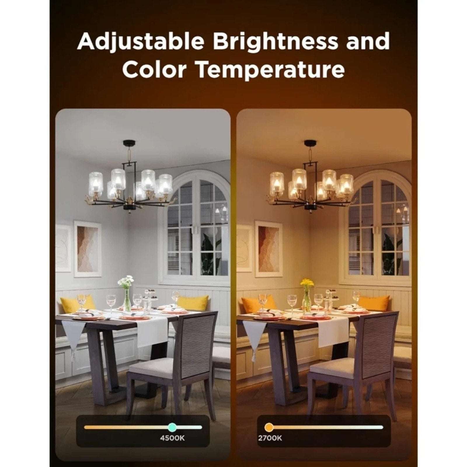Govee E12 4 Pack Led Smart Bulbs H600B WiFi Candelabra Alexa/Google/Matter RGBWW