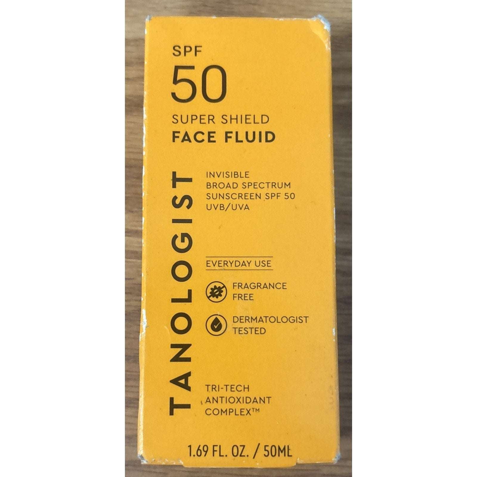 Tanologist Super Shield Face Fluid SPF 50 Sunscreen (1.69 oz.) EXP 03/27