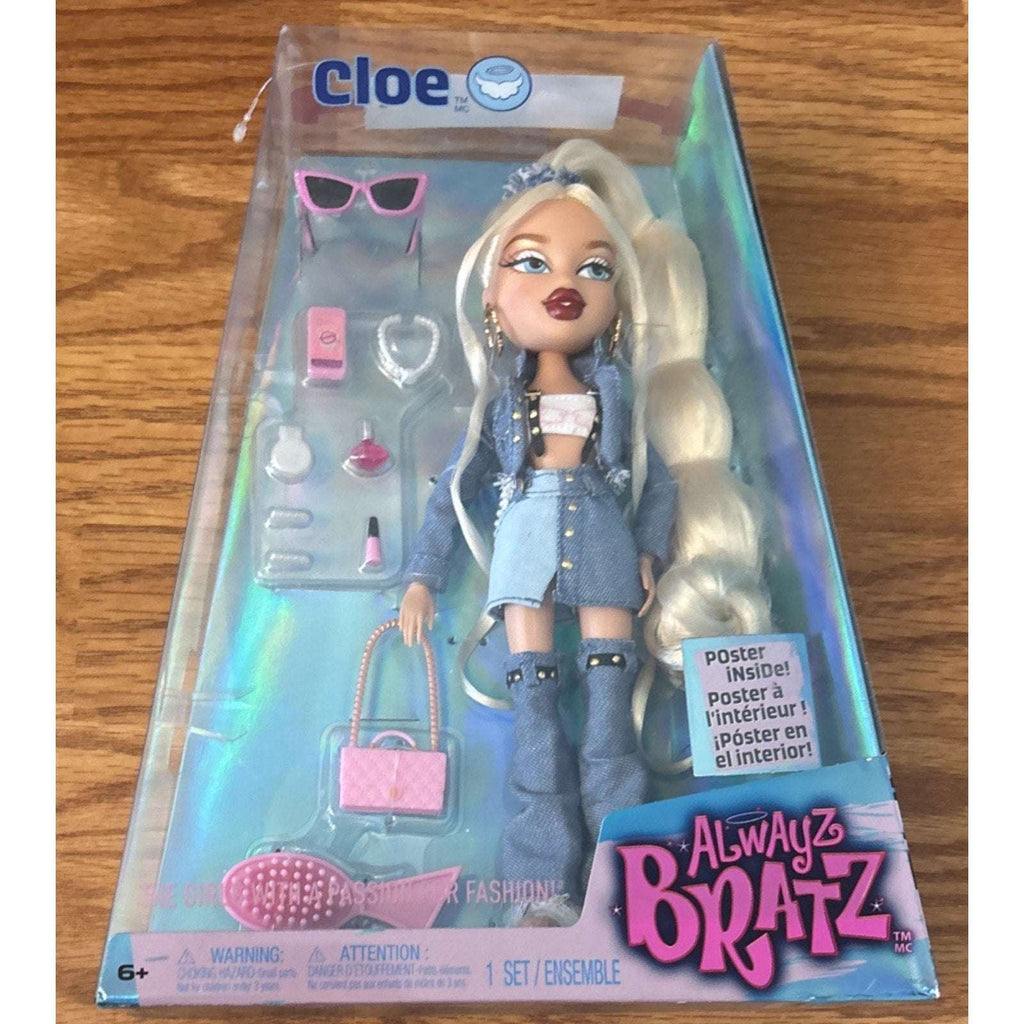 4 Original Alwayz Bratz Fashion Dolls Lot Yasmin Jade Sasha & Cloe + Accessories