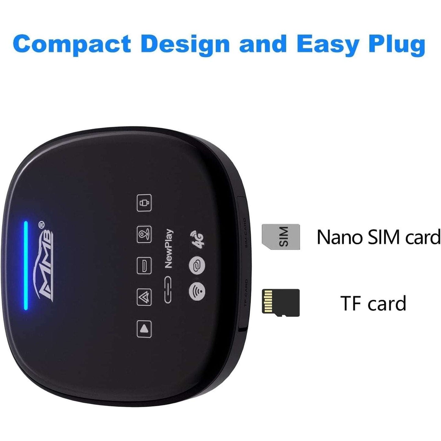 MMB MAX Android Wireless CarPlay 4G/Wifi/BT 8Core 4+64GB Multimedia Ai Video Box