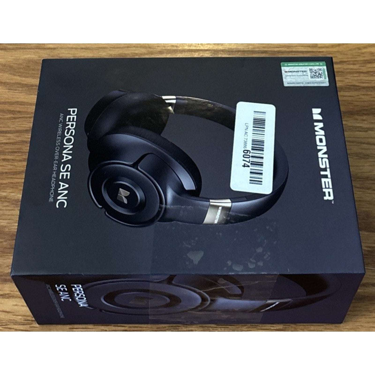 Monster Persona SE ANC Over Ear Bluetooth Headphones Wireless HiFi Bass Mic 60H