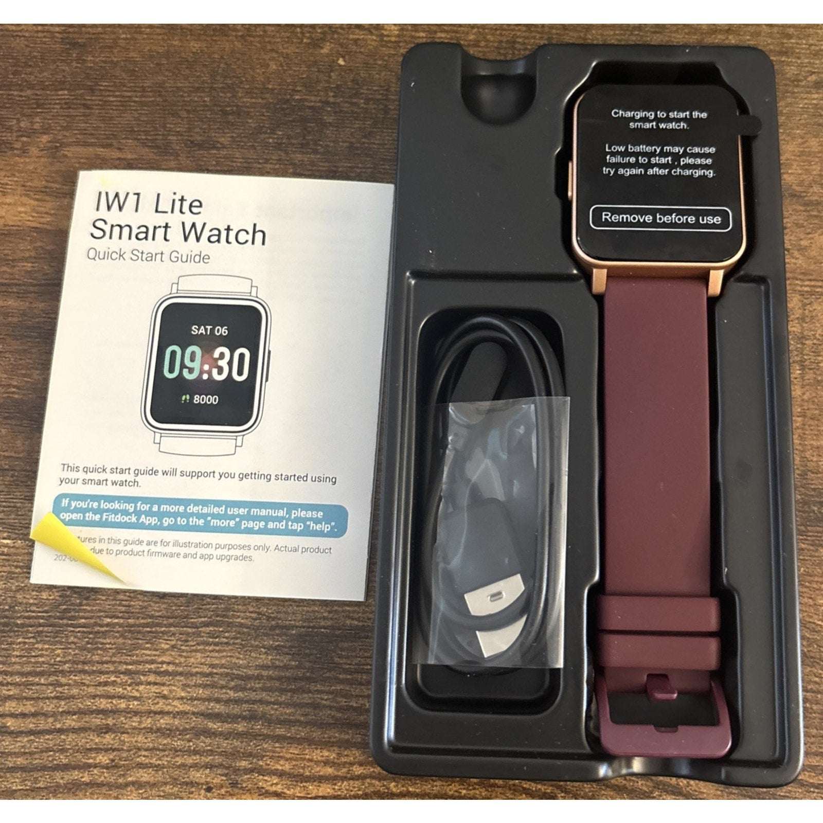 IW1 LITE Smart Watch Waterproof Fitness, Sleep, Activity & Health Tracker Purple