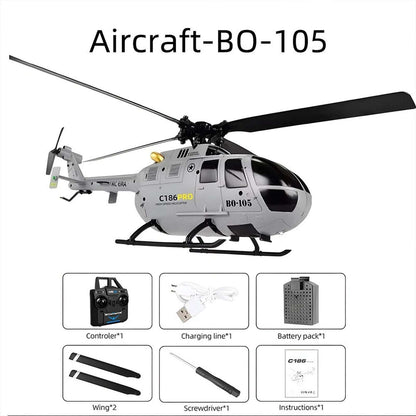 RC ERA C186 (RTF) MBB BO105 RC Helicopter 6-Axis Gyro & Barometric Altitude Hold