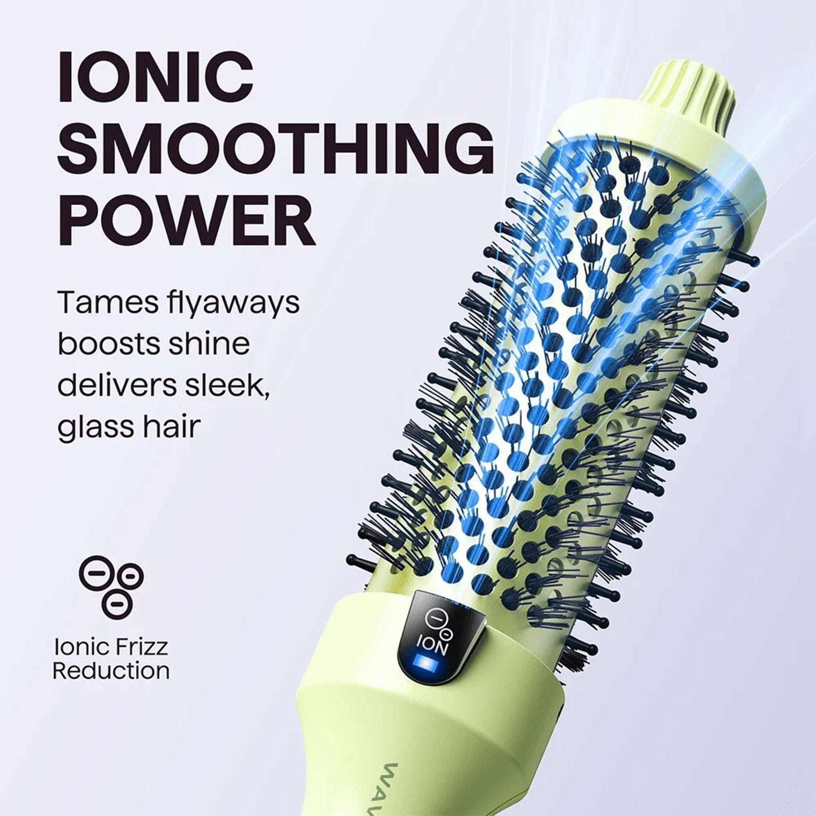 Wavytalk Blowout Boost Ionic Smoothing Thermal Heated Round Brush 1.5" - Green