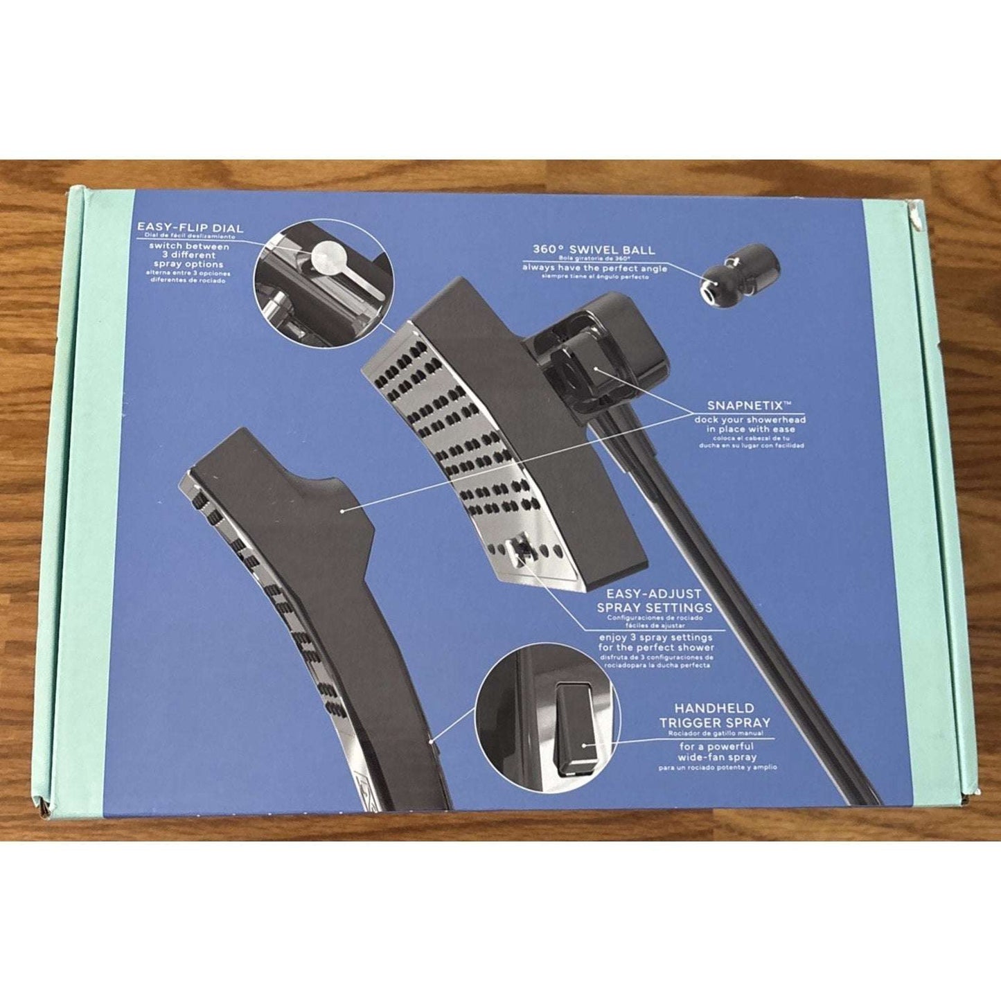 SEVENTY 3 Spray Setting Dual Combo Fixed and Handheld Showerhead in Chrome