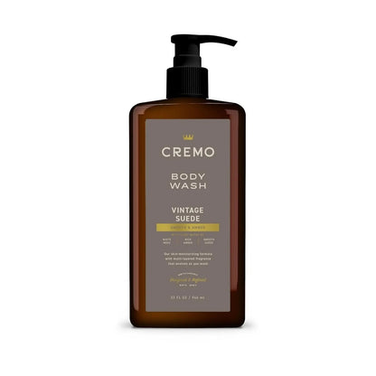 Cremo Vintage Suede Smooth & Amber Moisturizing Body Wash for Men, 32 FL Oz