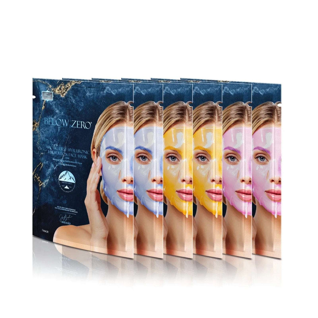 Below Zero Swiss Artic Renewal 6 Mask Set Hyaluronic, Vitamin C & Collagen $900