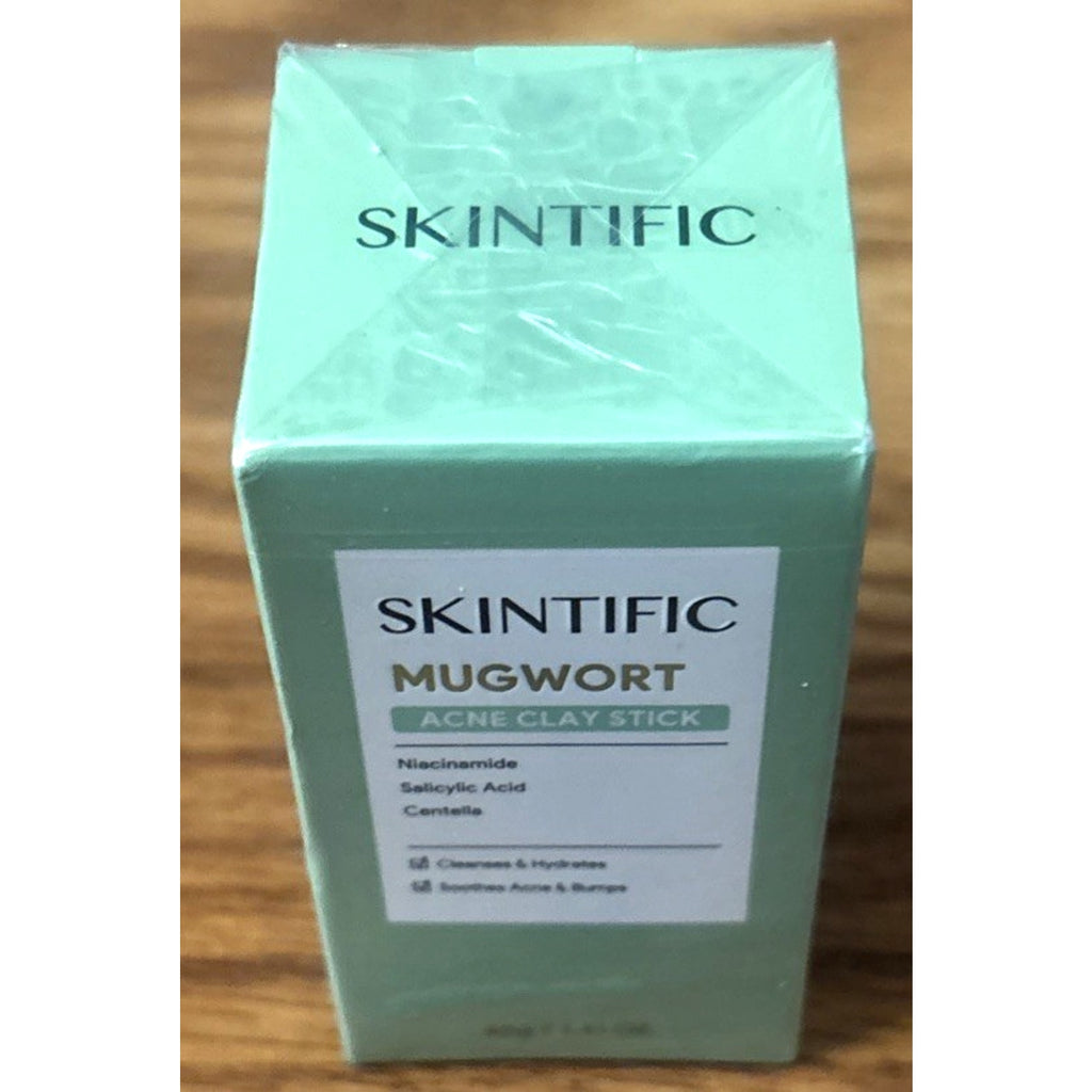 SKINTIFIC Mugwort Acne Clay Mask Stick 40g Niacinamide, Salicylic Acid, Centella