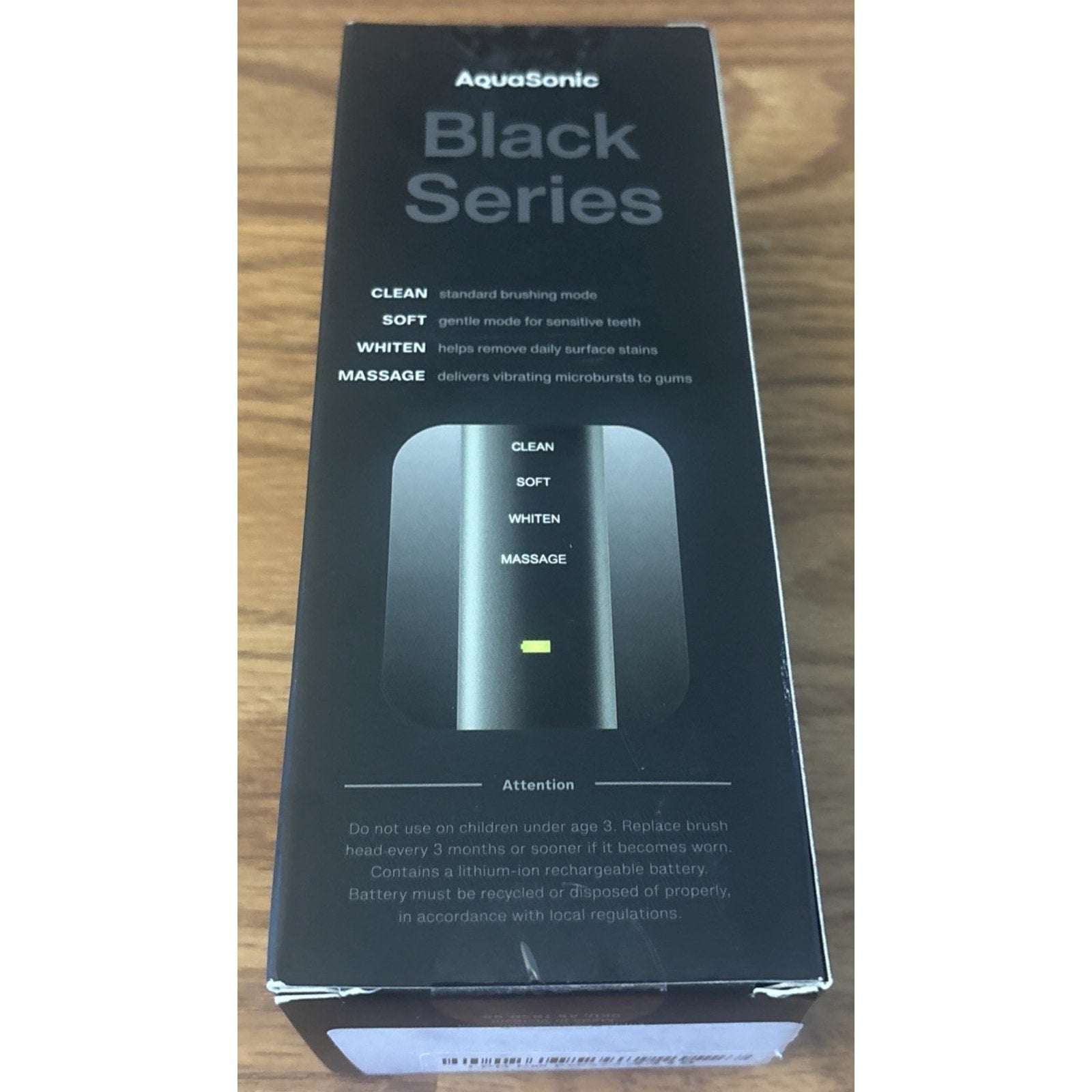 Aquasonic Black Series Electric Toothbrush Ultra Whitening + Case, 8 Heads ADA