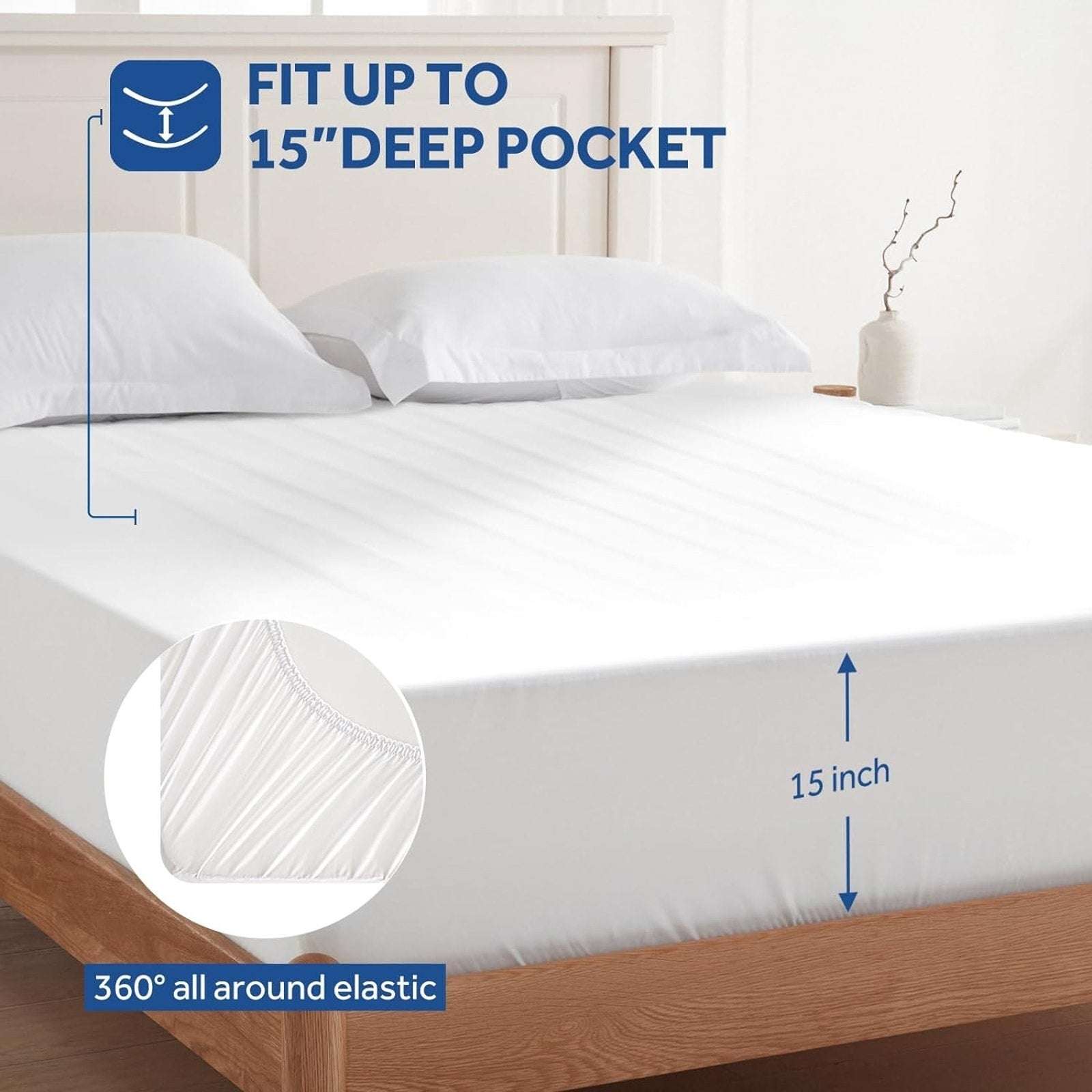 Sealy Heated Mattress Pad Cover Full Size 54"x75" Warm Deep Pocket Auto Shut-Off