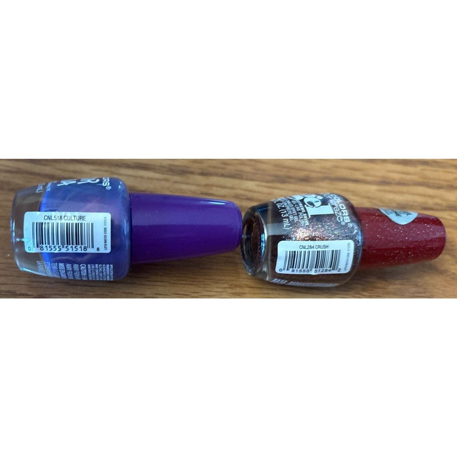 2PC LA Colors Nail Polish Color Craze Gel No UV CRUSH & Color Mania CULTURE