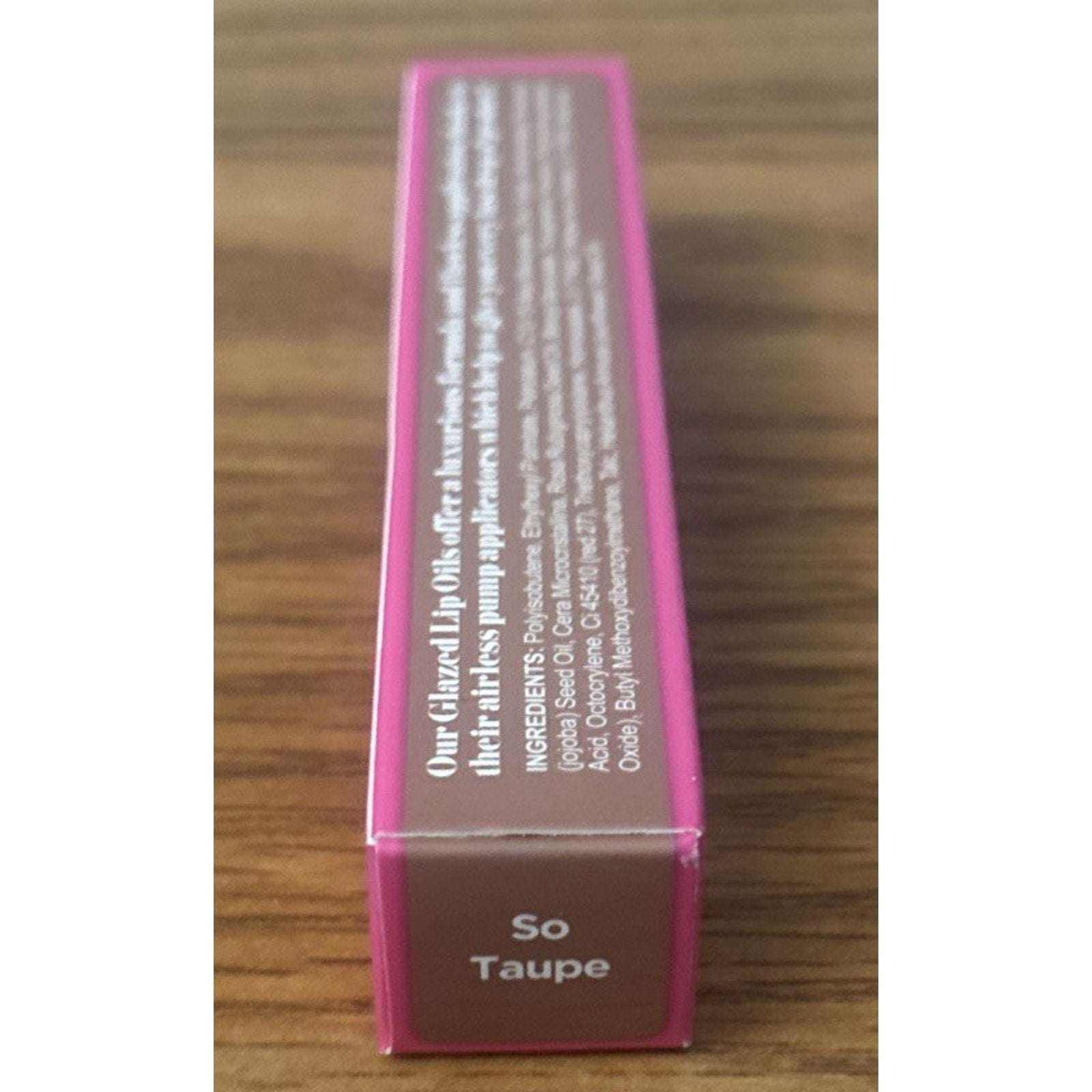PageVine Glazed Lip Oil So Taupe – Tinted Color, All-Day Hydration & High Shine