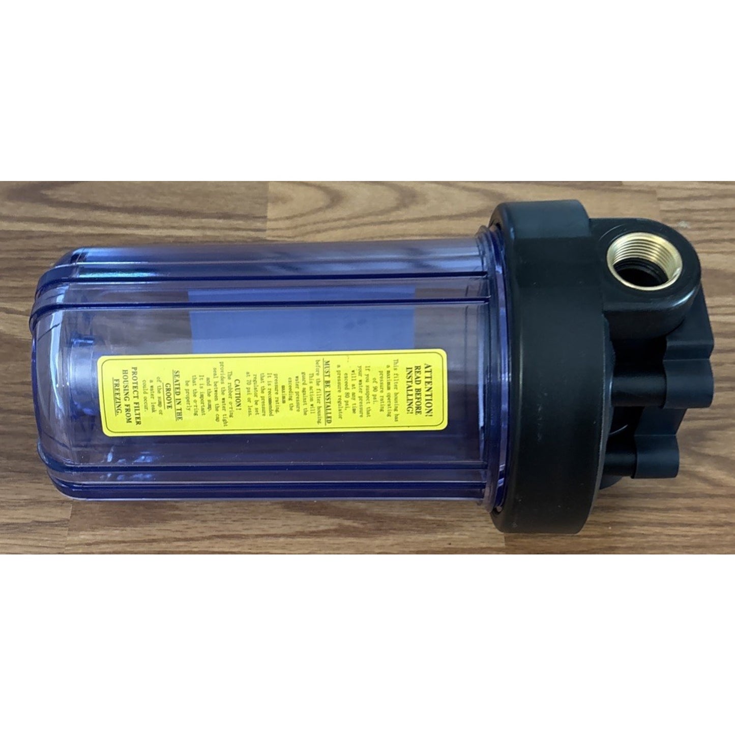 Geekpure 10 Inch Whole House Water Filter Housing 1"NPT Fit 4.5" x 10" Filters