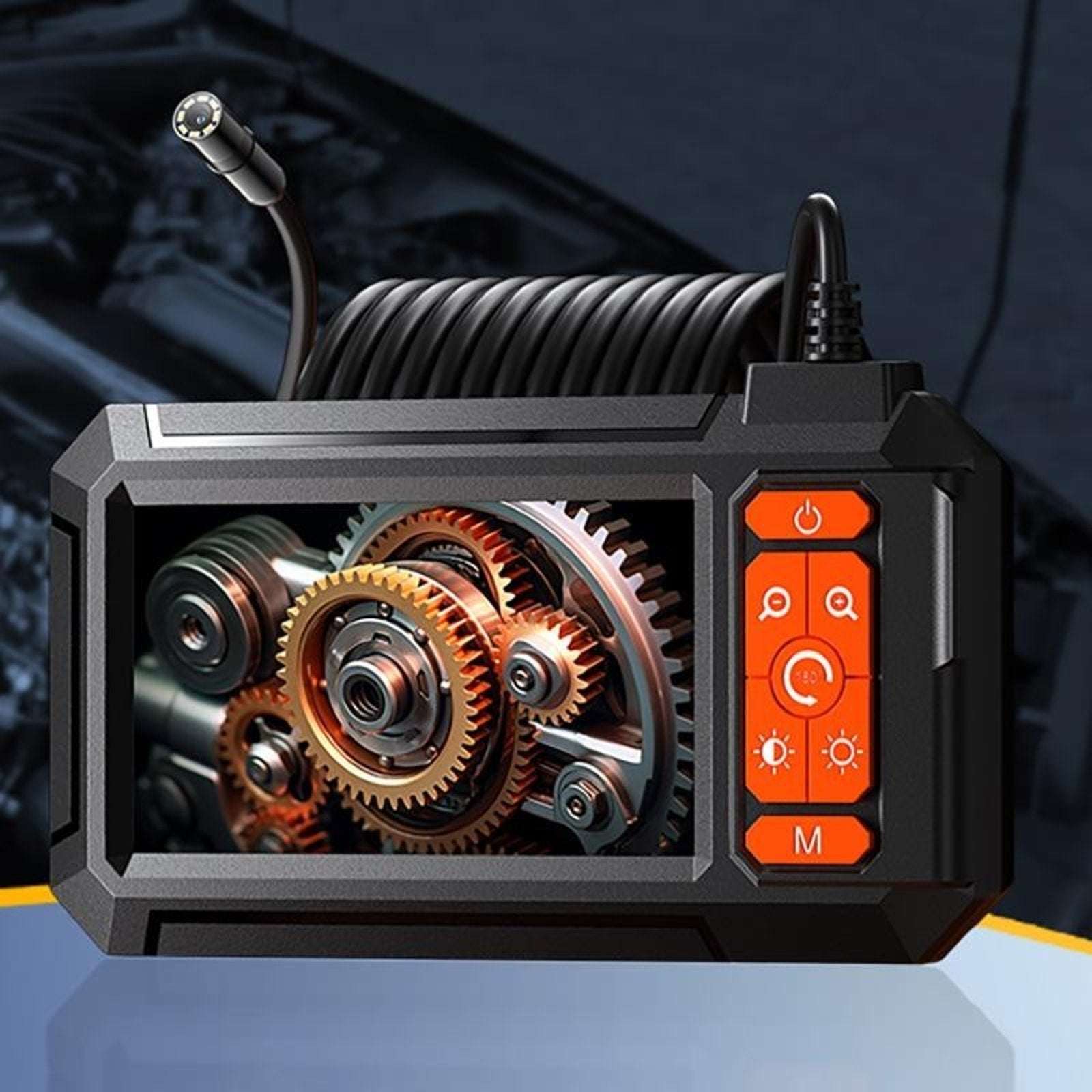 Digital Borescope Camera P410 Industrial Endoscope 4.3" Screen 8mm Lens 5M Cable