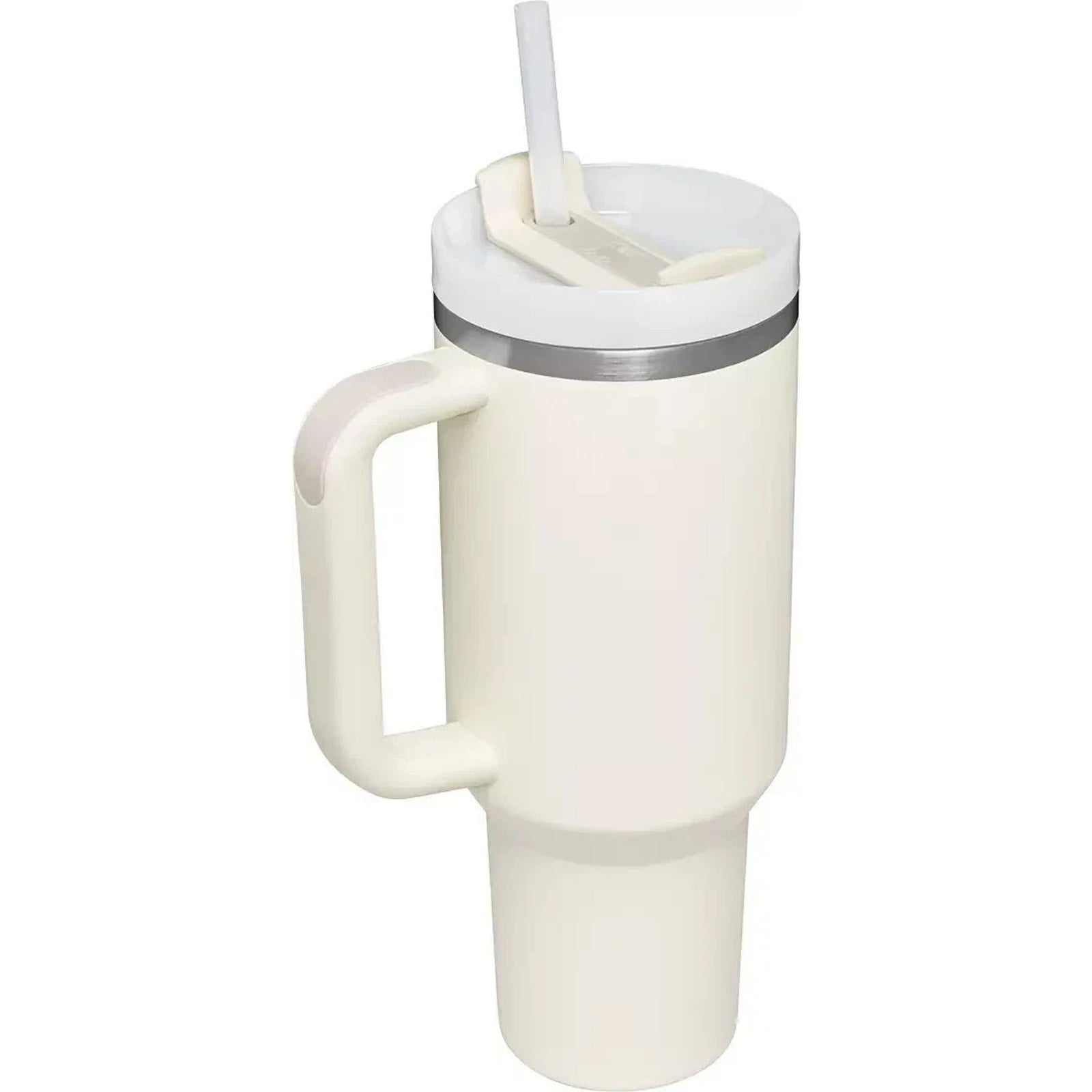 NEW Stanley Cup 40oz The Flowstate Tumbler Quencher H2.0 Cream w/ 3 Position Lid